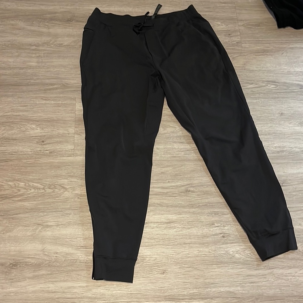 Black Lululemon Textured Joggers